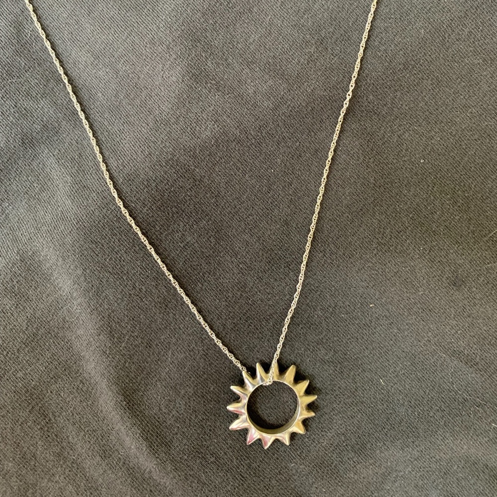 Silver Sun necklace